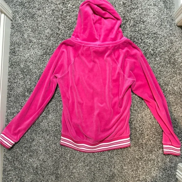 Juicy Couture Pink Zip-Up Hoodie size medium - Picture 4 of 4